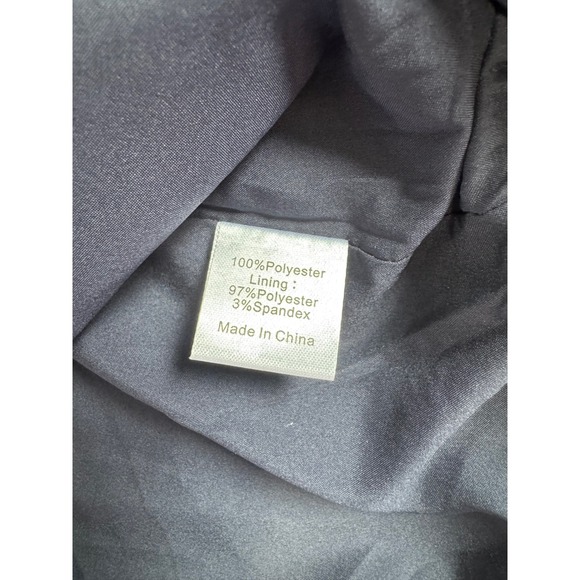 Tuckernuck‎ Navy Blue Tweed Jackie Dress Short Sleeve Gold Button Pockets Size S - Picture 4 of 4